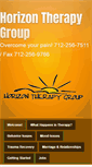 Mobile Screenshot of horizontherapy.net